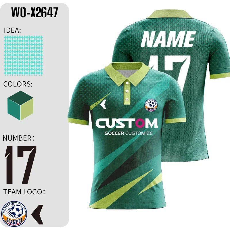 Personalized Custom Soccer Jerseys with Embroidered Logo for Teams