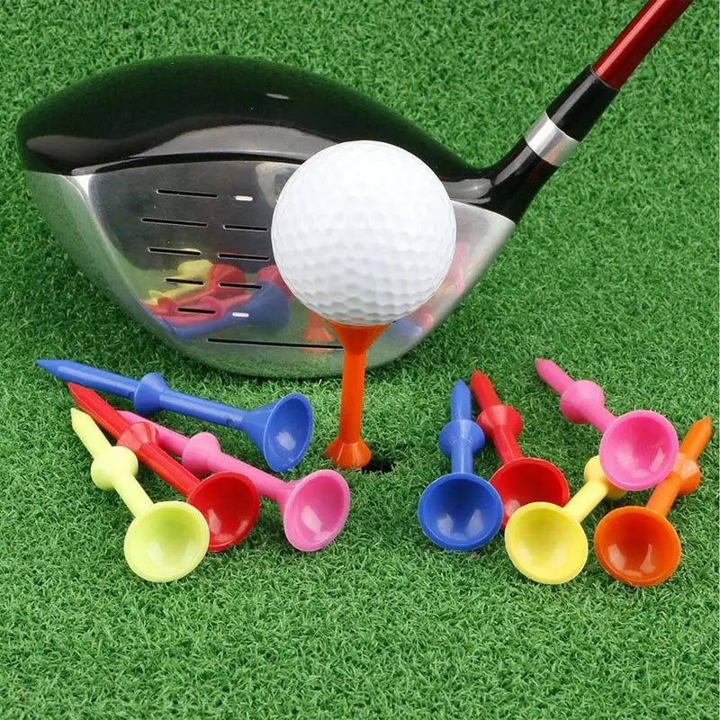 Durable Plastic Golf Tees 50 Pack Perfect for Practice