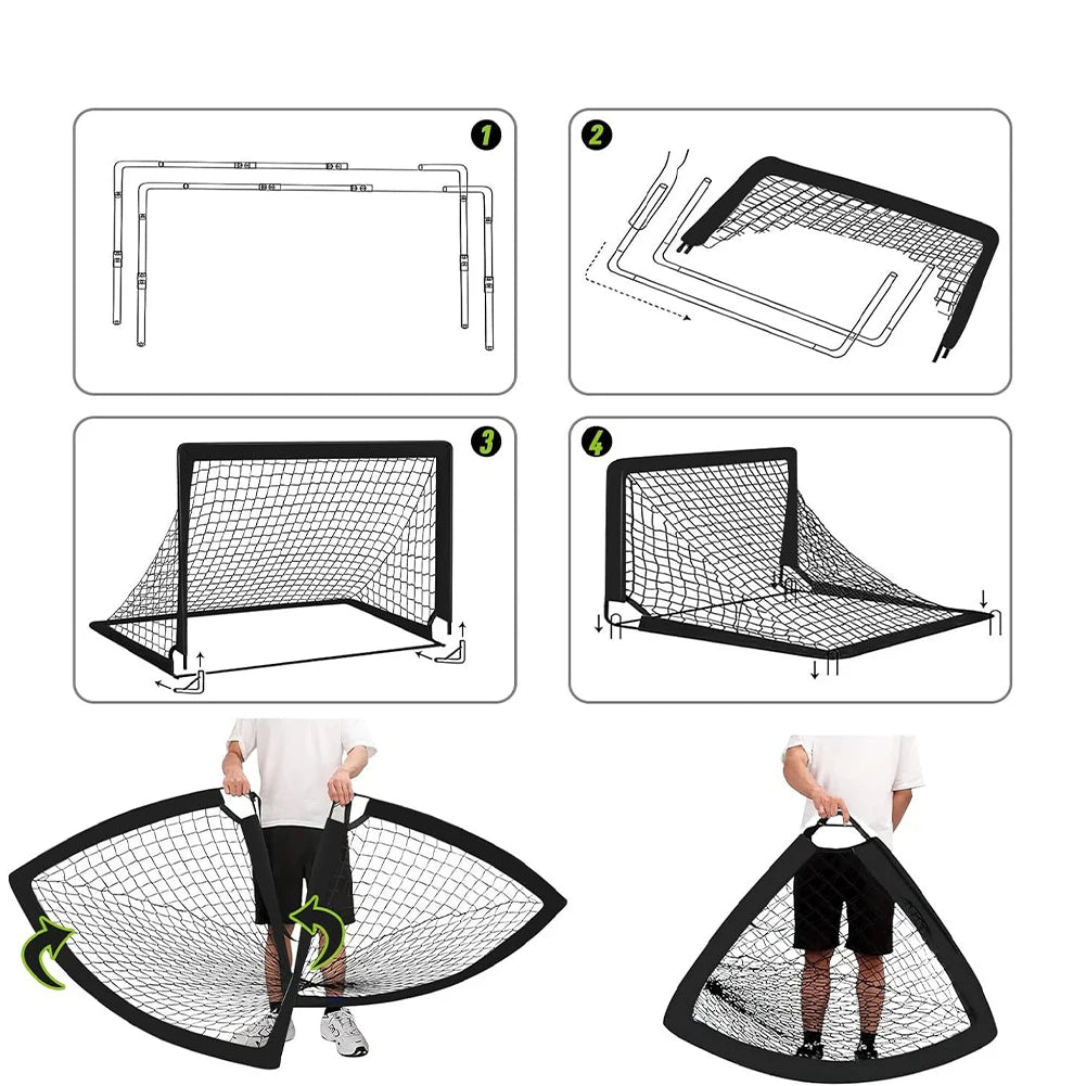 Portable Soccer Goal Net with Carry Bag for Training