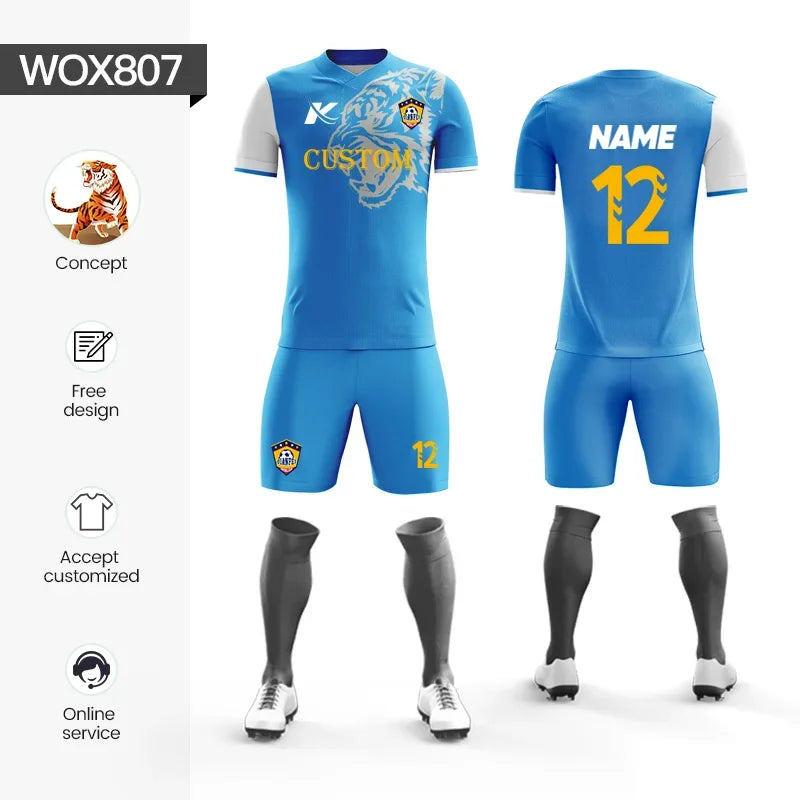 Custom Sublimation Football Jersey Set for Men Training and Team