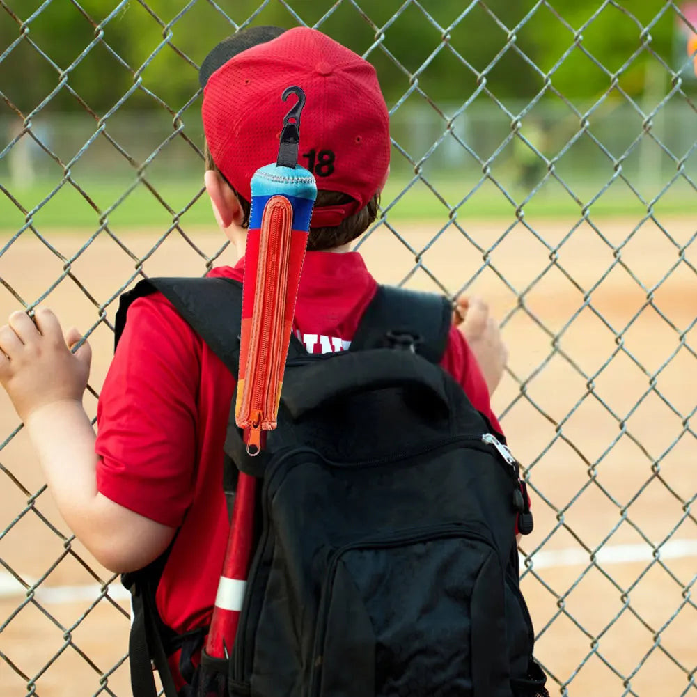 Baseball & Softball Handle Cover Cushy Zippered Sleeve Baseball Bat Handle Cover for Baseball and Softball
