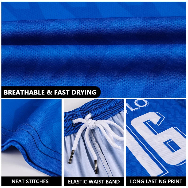 Custom Sublimation Football Jersey Set for Men Training and Team