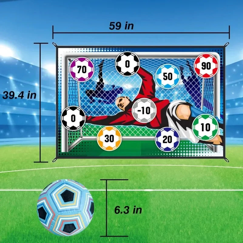 Soccer Game Mat Set for Kids Outdoor Indoor Fun