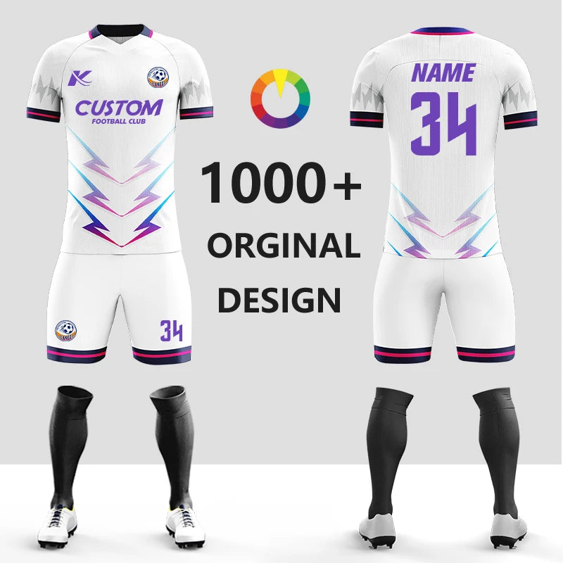 Custom Sublimation Football Jersey Set for Men Training and Team