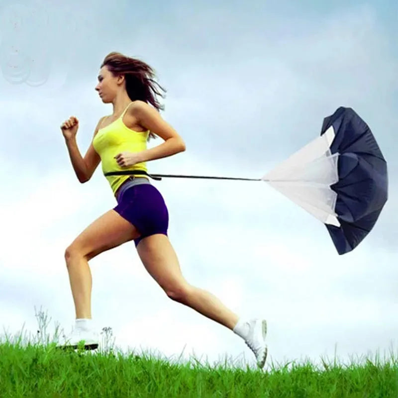 Adjustable Resistance Drag Parachute for Soccer and Track Training