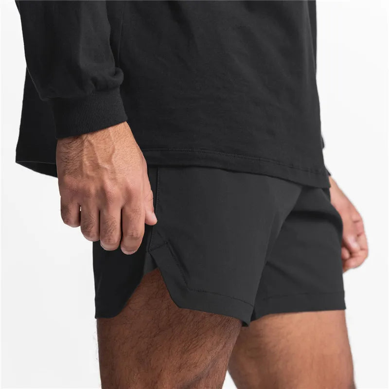 GENDAWAYCN Men Running Shorts Quick Dry Fitness Gym