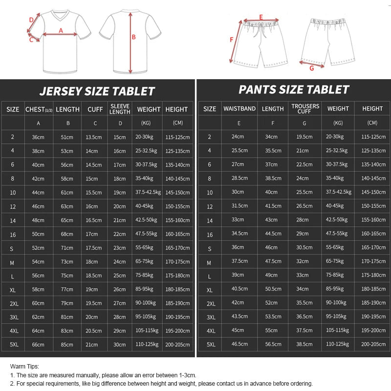 Custom Sublimation Football Jersey Set for Men Training and Team