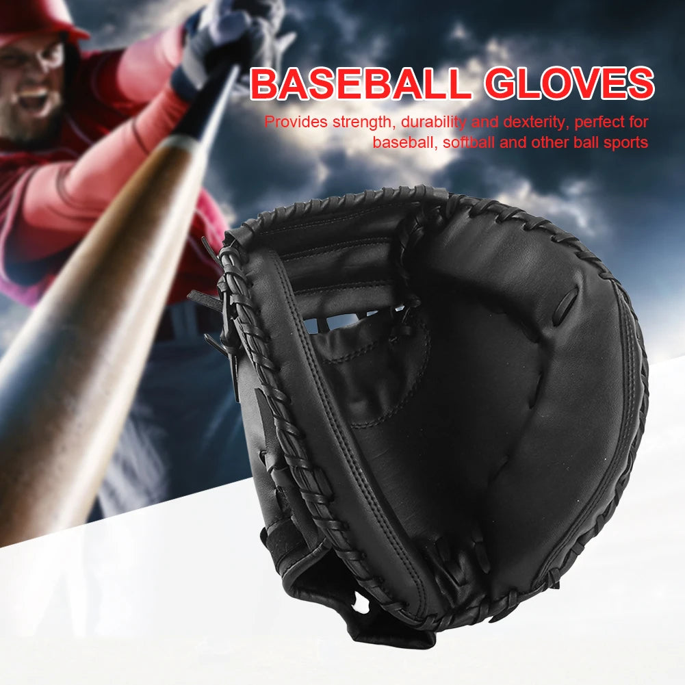 Baseball Mitt PU Leather Baseball Fielding Glove Wear-resistant Softball Glove Beginner Play Training for Youth Adults Practice