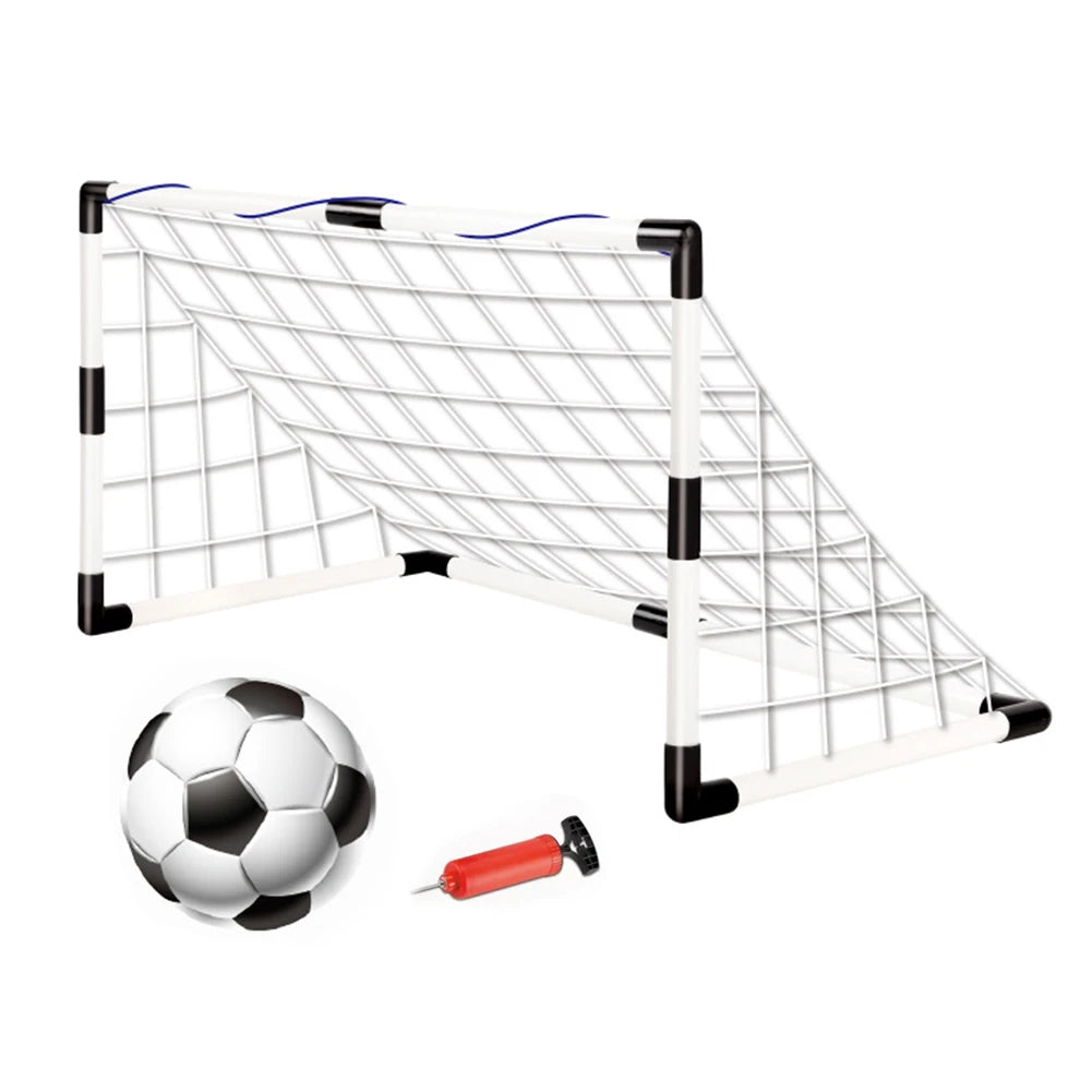 Foldable Soccer Goal Post with Pump and Ball for Training
