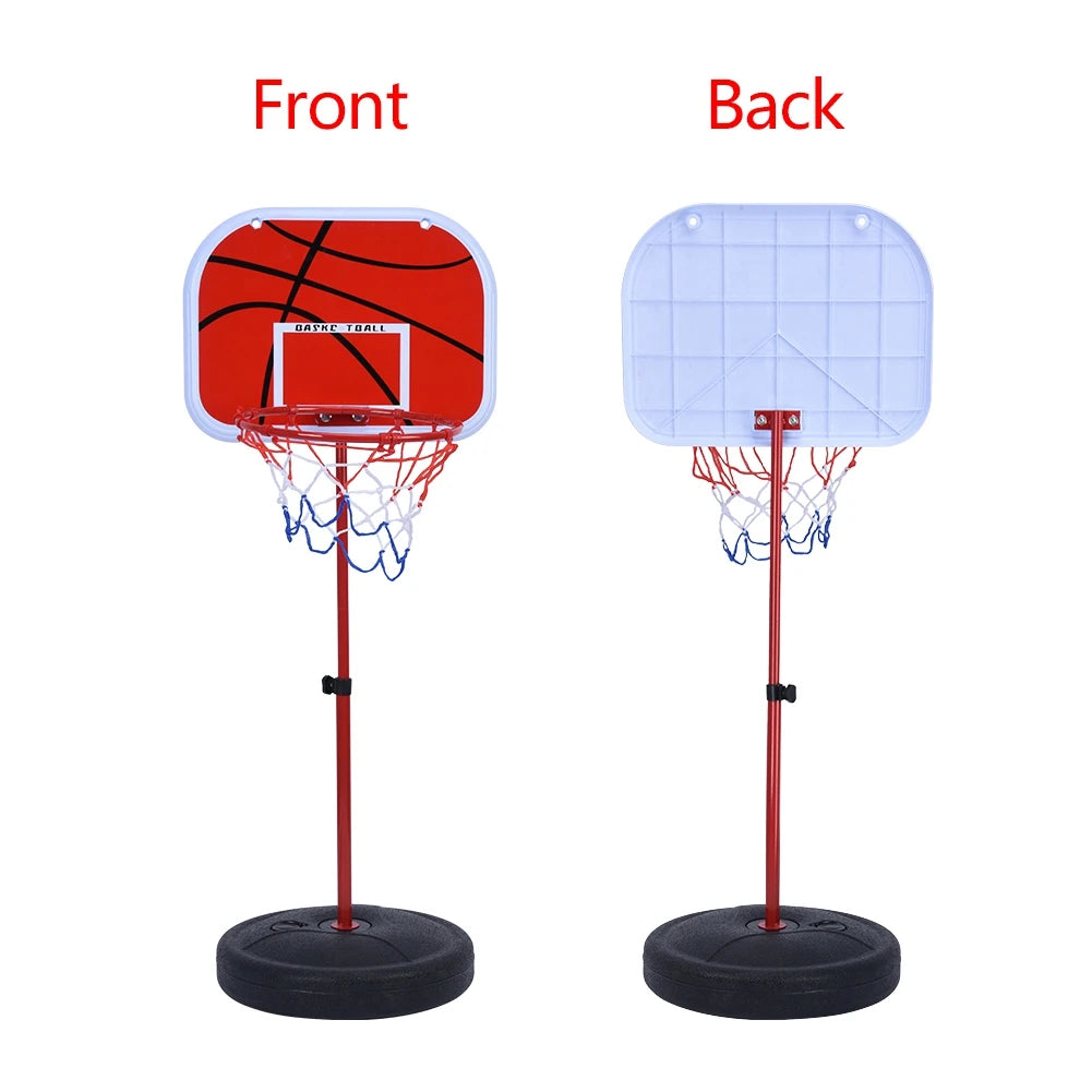 Basketball System Height Adjustable Basketball Stand System Hoop Backboard Net Kit for Children Adjustable Basketball System
