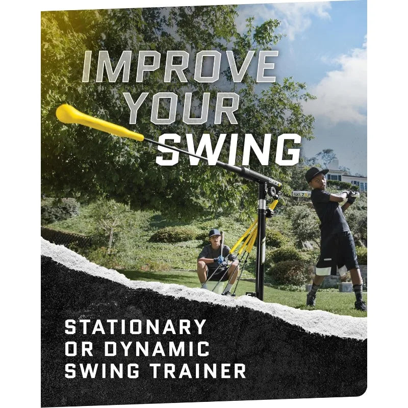 SKLZ Hurricane Batting Swing Trainer for Baseball & Softball - Durable Swing Arm - 4 Power Band System - High-Visibility