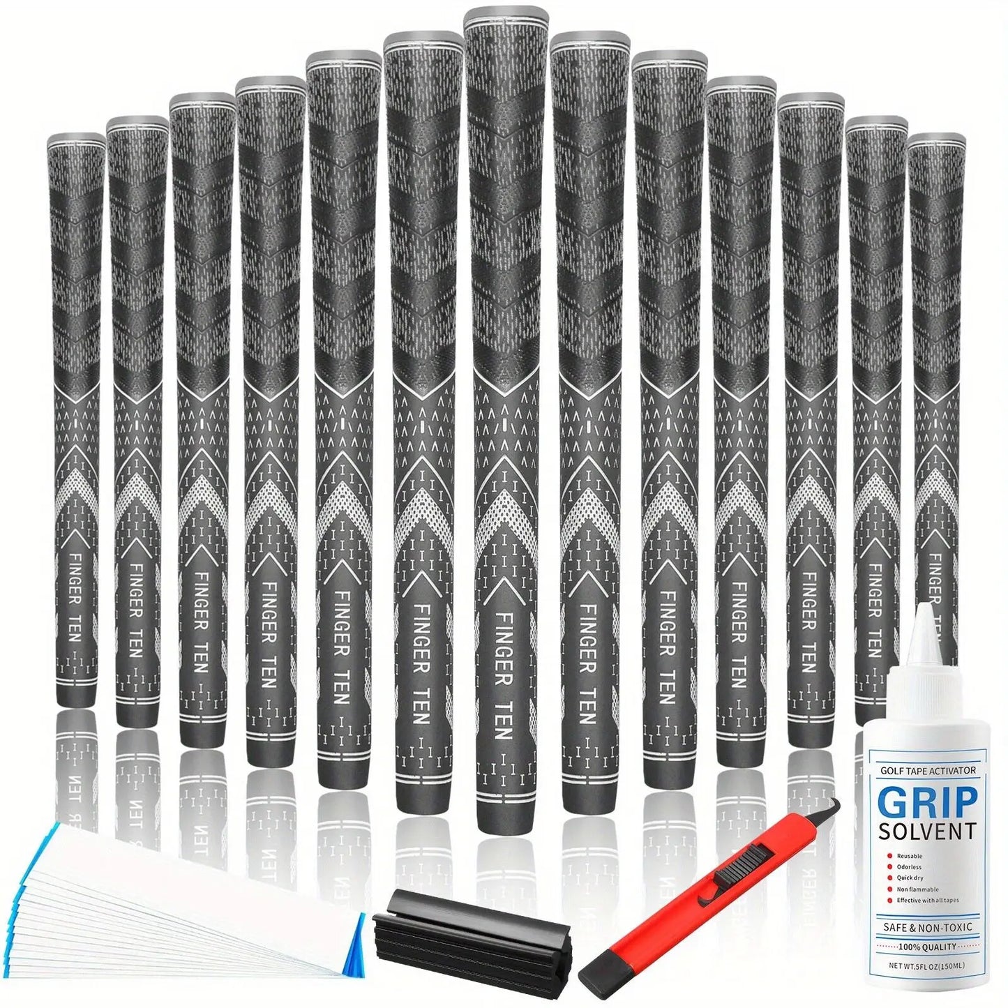 Golf Club Grips Kit Multi-Purpose Corded Rubber for Performance
