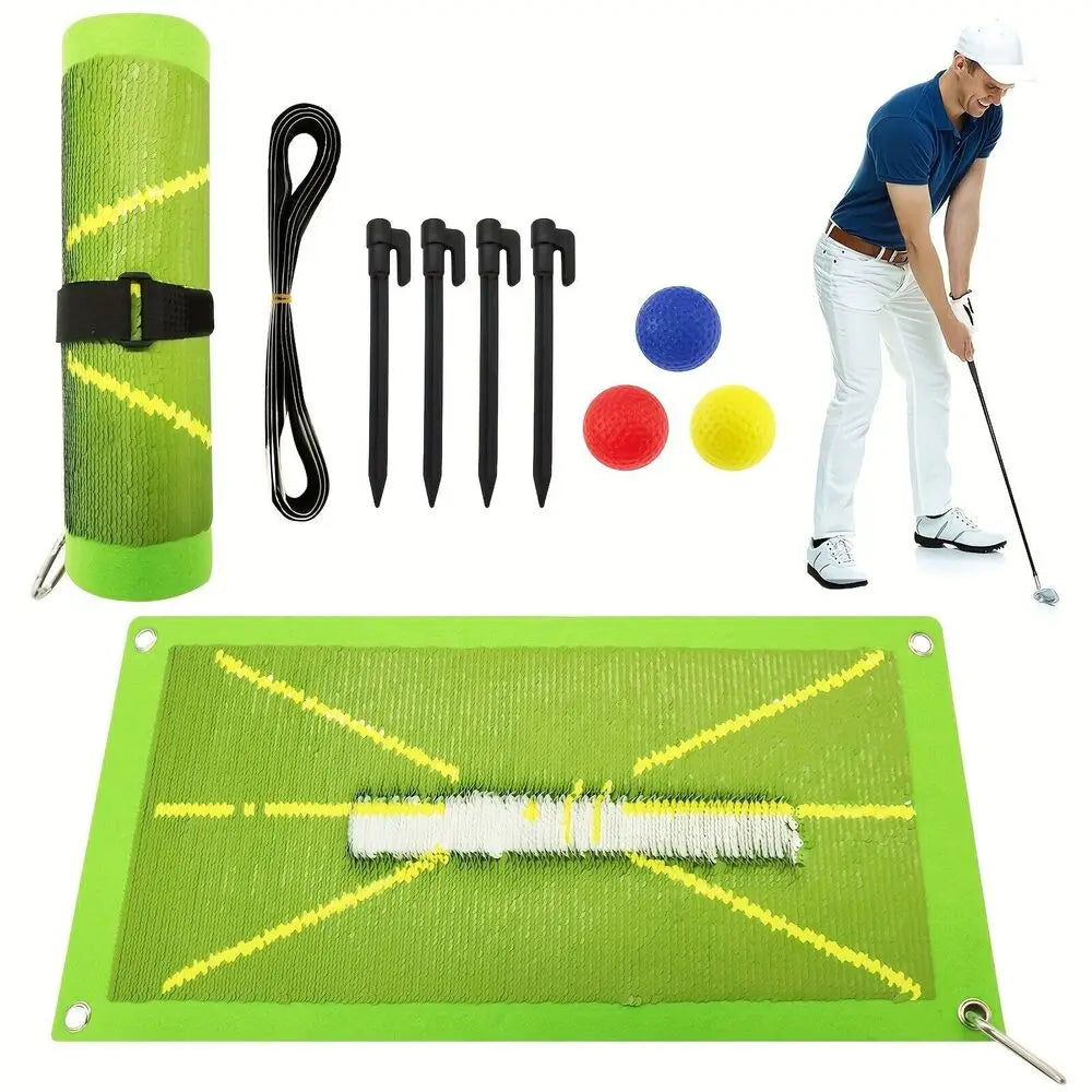 Premium Golf Impact Mat Set for Practice and Gifts