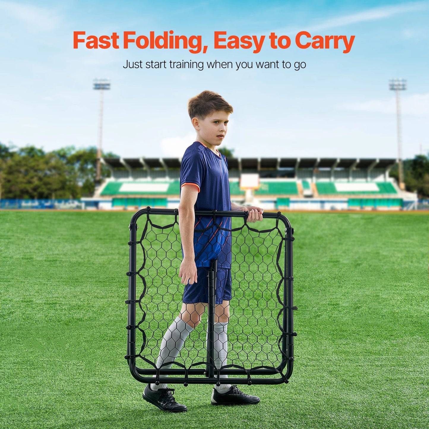 Portable Soccer Rebounder Net for Ultimate Training Experience