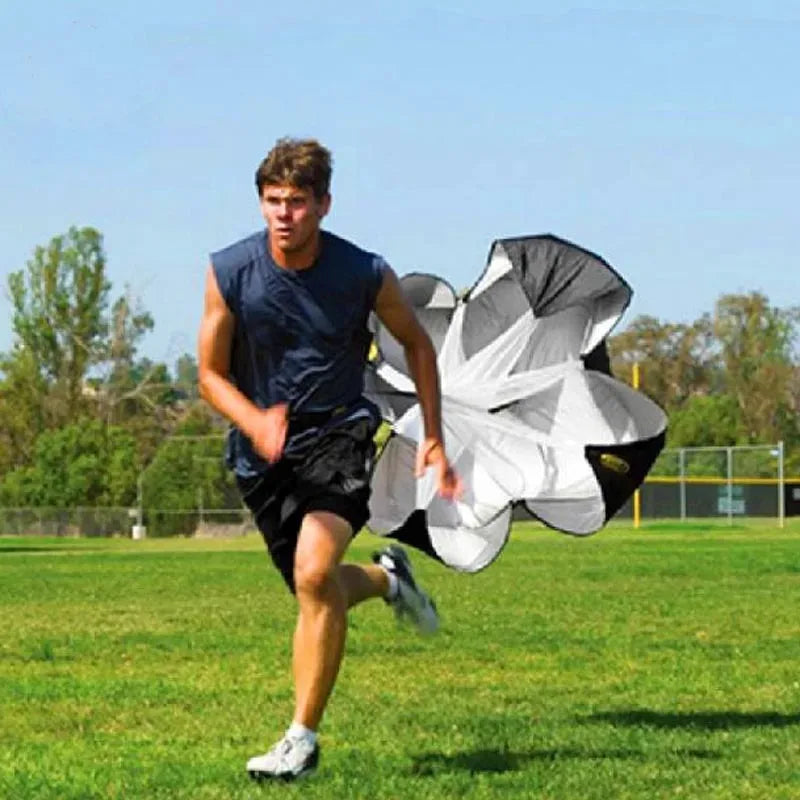 Adjustable Resistance Drag Parachute for Soccer and Track Training