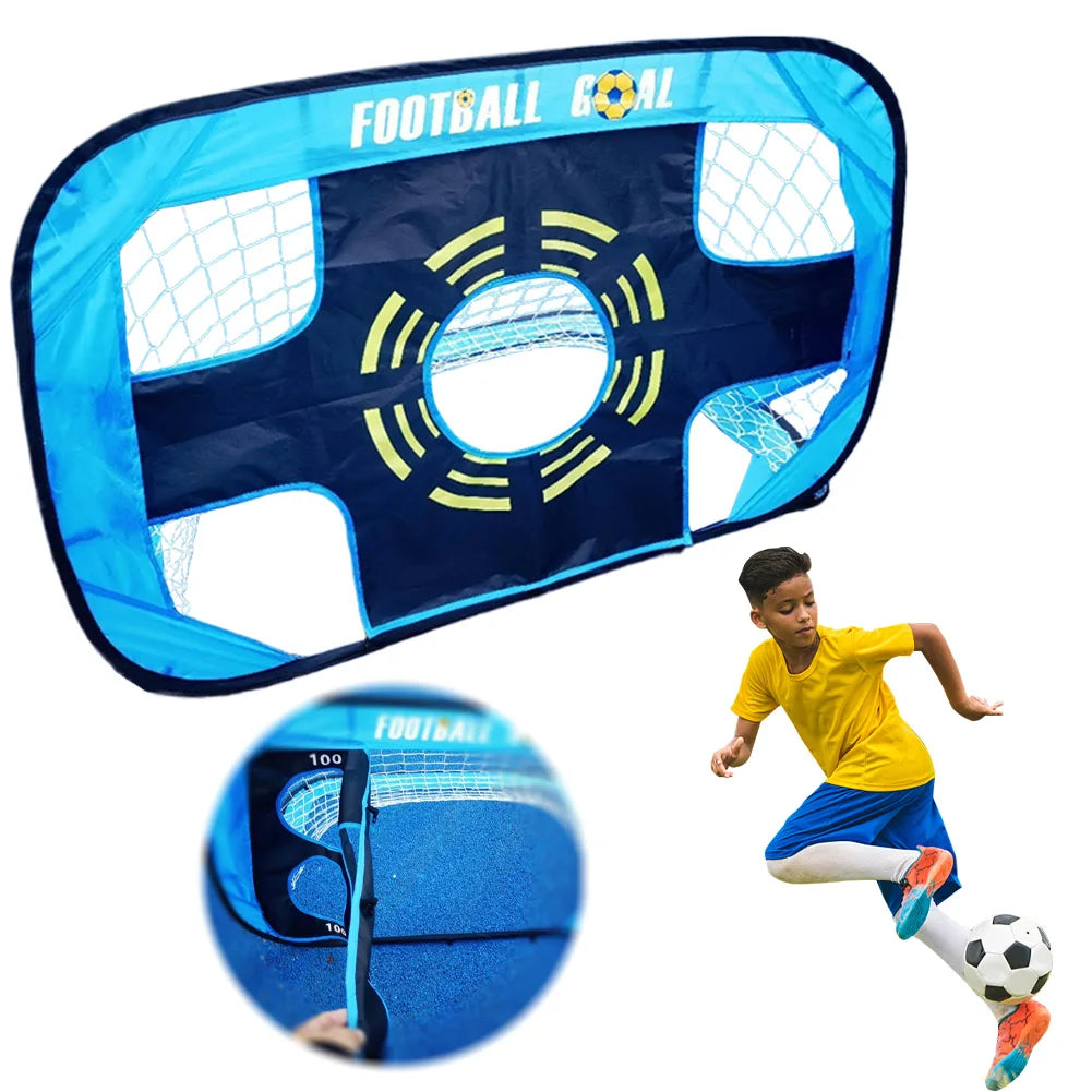 Kids Soccer Goal With Four Training Modes For Skill Development