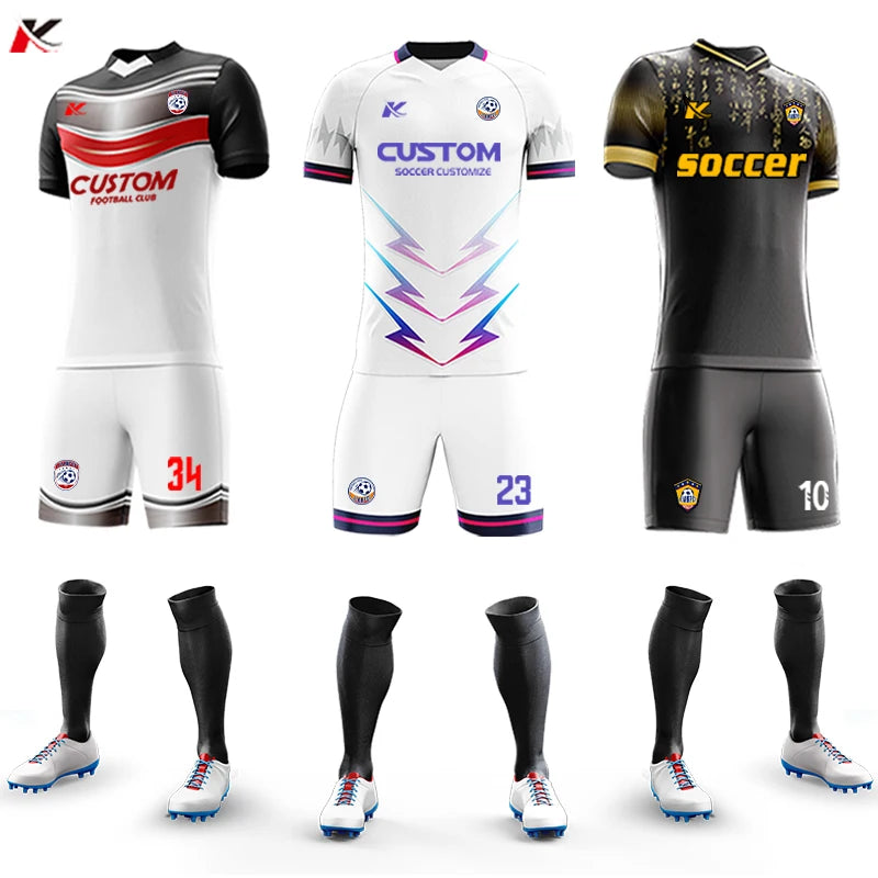 Custom Sublimation Football Jersey Set for Men Training and Team
