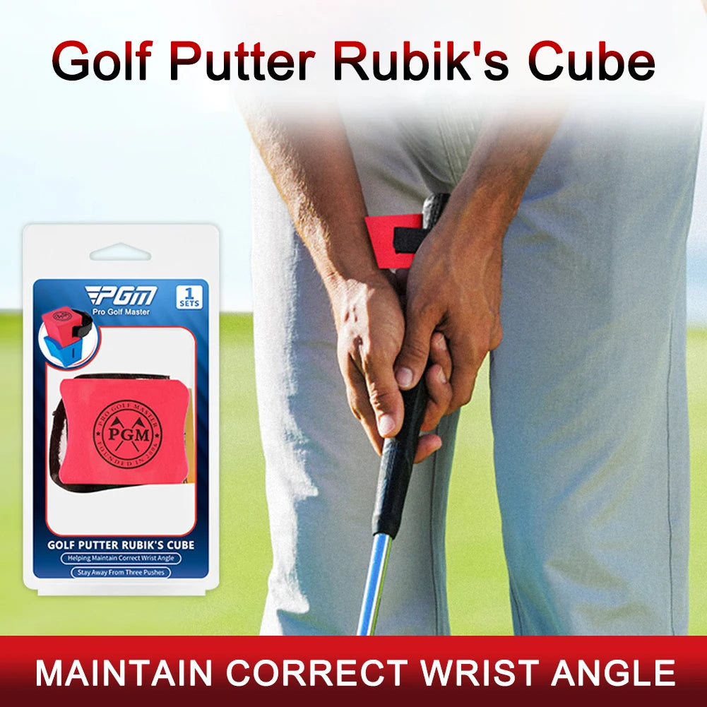 Golf Putter Cube EVA Sponge Golf Putting Trainer Stabilizing Wrist Angle Putter Training Tool Beginners Equipment Pose Corrector