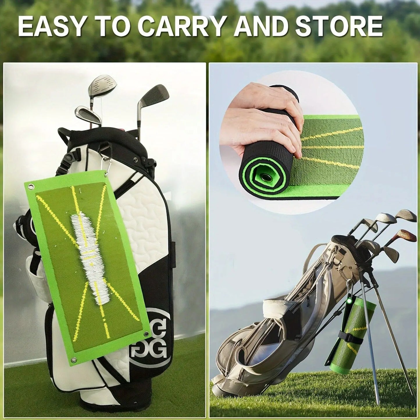 Premium Golf Impact Mat Set for Practice and Gifts