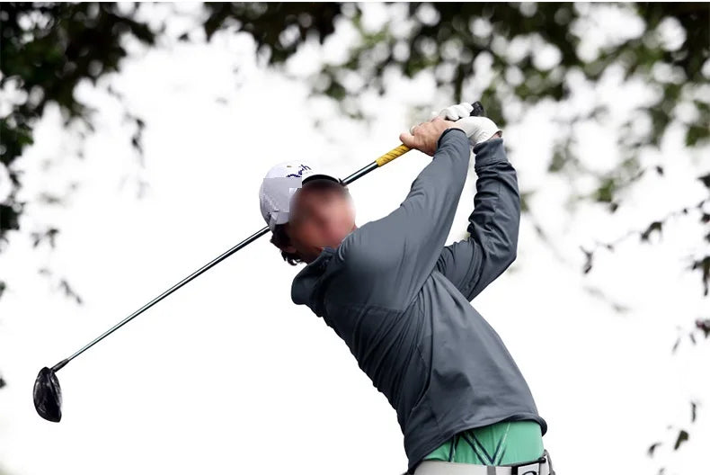 PGM Mens Long Sleeve Golf Shirt Warm Stretch Top Casual