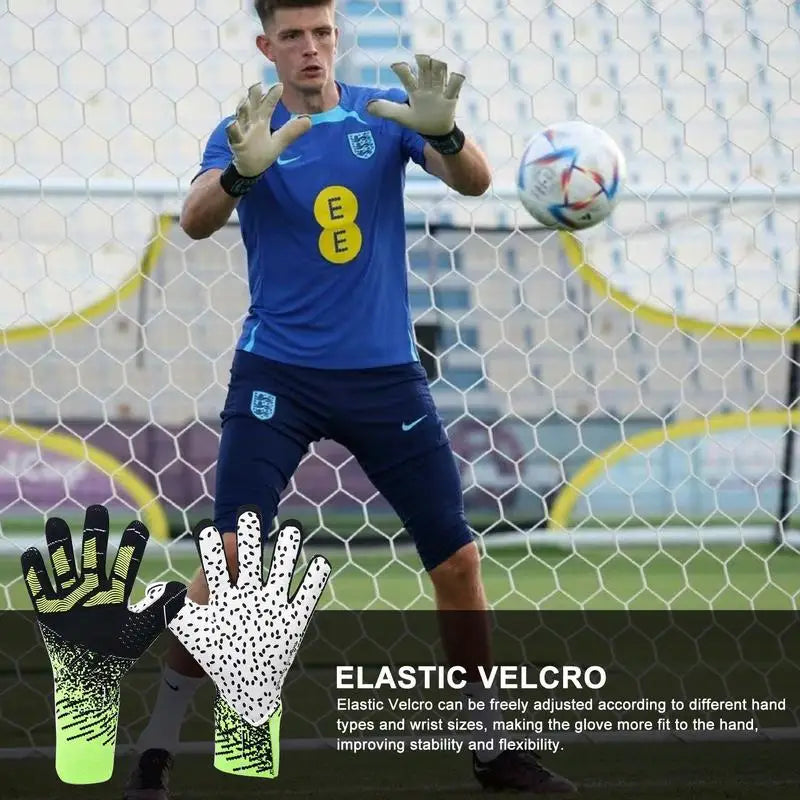 Professional Soccer Goalie Gloves with Anti-Slip Latex Grip