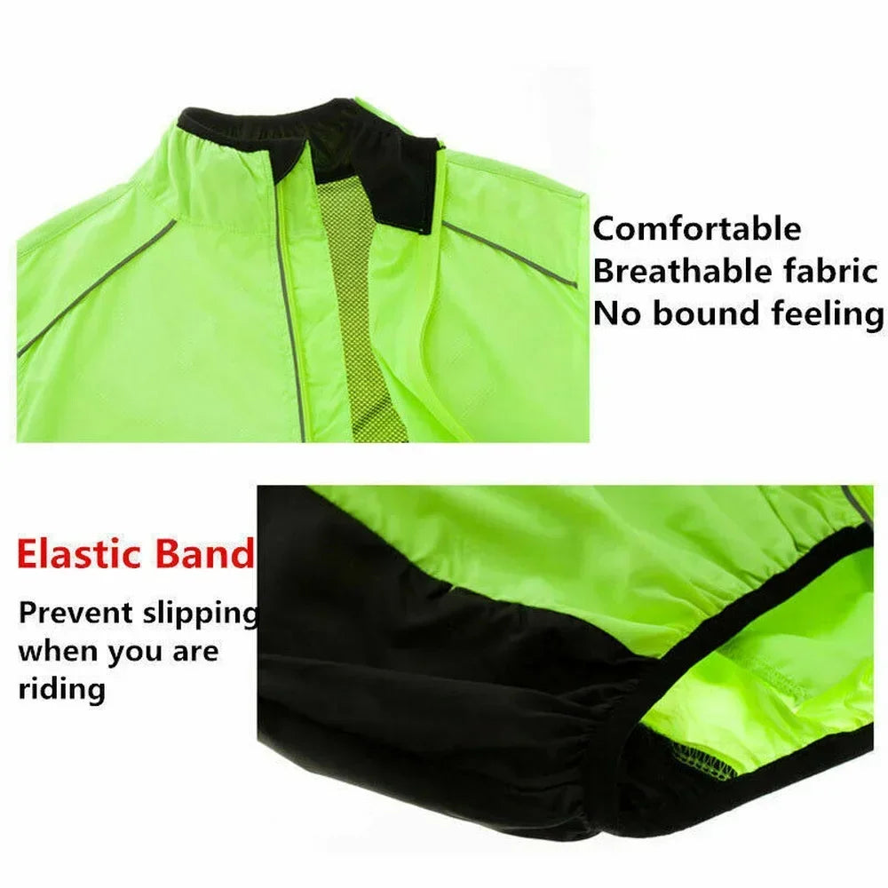 Guangdong Reflective Mens Rain Jacket Windproof Cycling