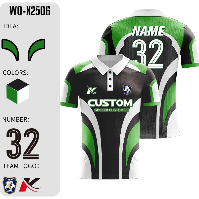 Personalized Custom Soccer Jerseys with Embroidered Logo for Teams