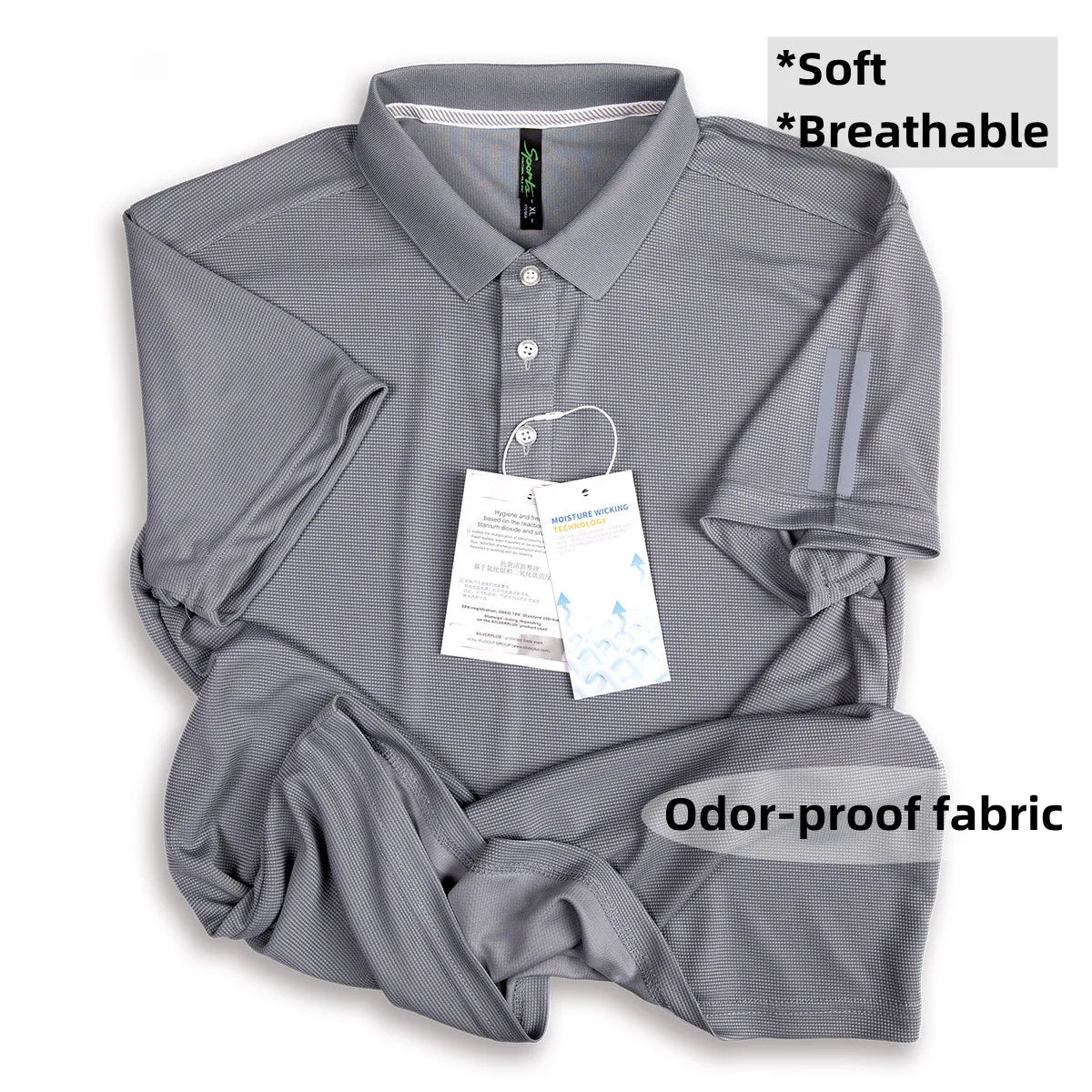 Luxury Quick-Drying Golf Polo Shirt for Men