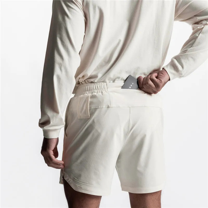 GENDAWAYCN Men Running Shorts Quick Dry Fitness Gym