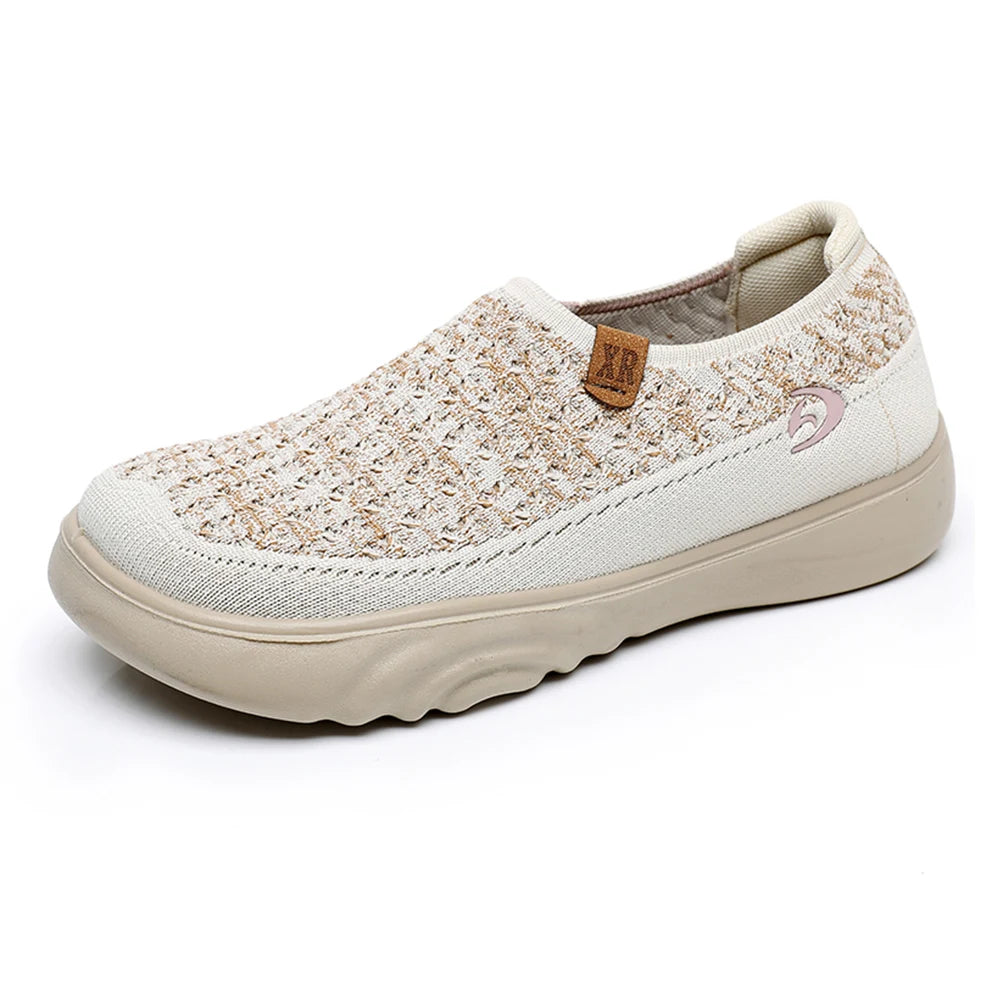 Women Anti Slip Thick Sole Walking Shoes Breathable Lightweight Walking Loafers Comfortable Boat Shoes for Outdoor Travel