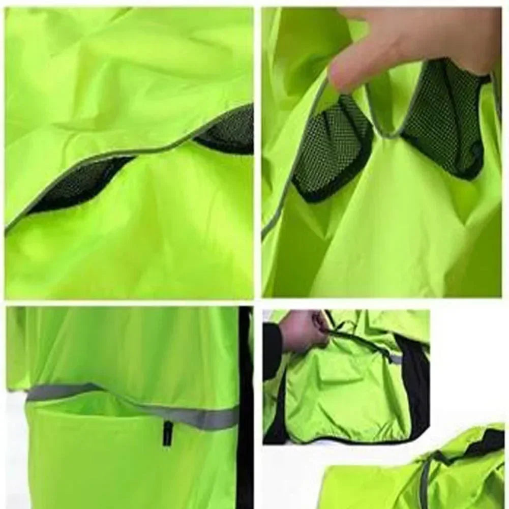 Guangdong Reflective Mens Rain Jacket Windproof Cycling