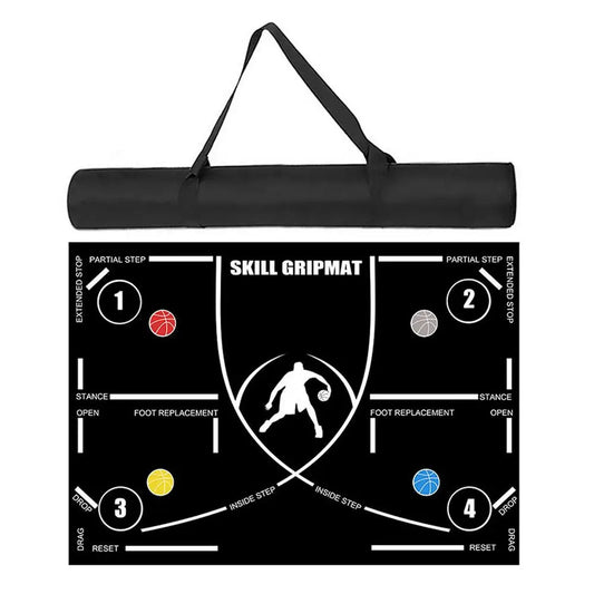 Basketball Footstep Mat Portable Agility Footstep Training Mat Basketball System Training Mat Improve Basketball Speed Skill