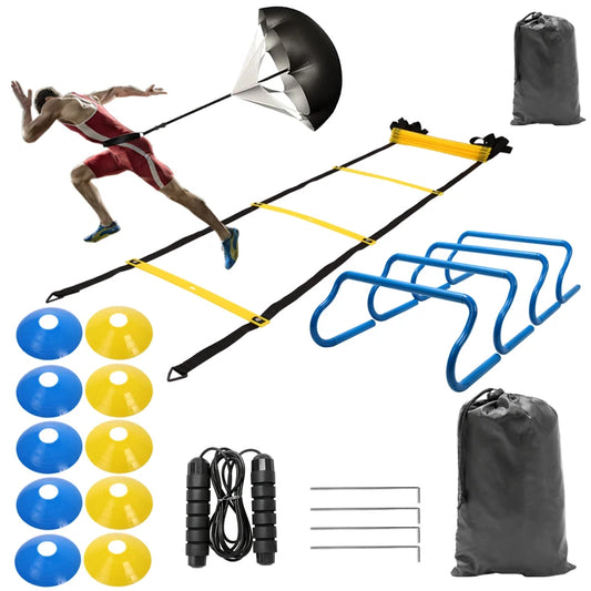 Soccer Speed Agility Training Set with Jump Rope and Ladder