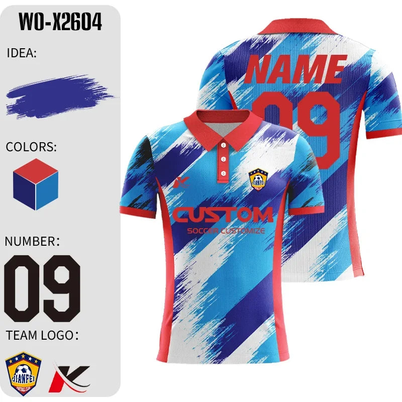 Personalized Custom Soccer Jerseys with Embroidered Logo for Teams