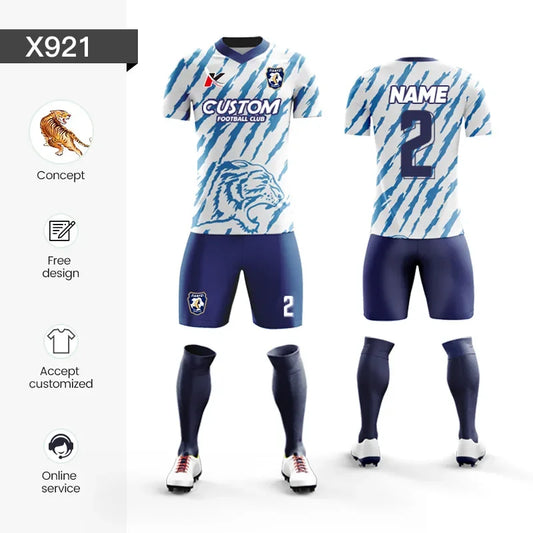 Custom Sublimation Football Jersey Set for Men Training and Team