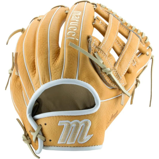 MARUCCI Acadia M Type V2 45A3 Baseball Glove, 12.00", H-Web, Left Hand Throw, MESA/Camel