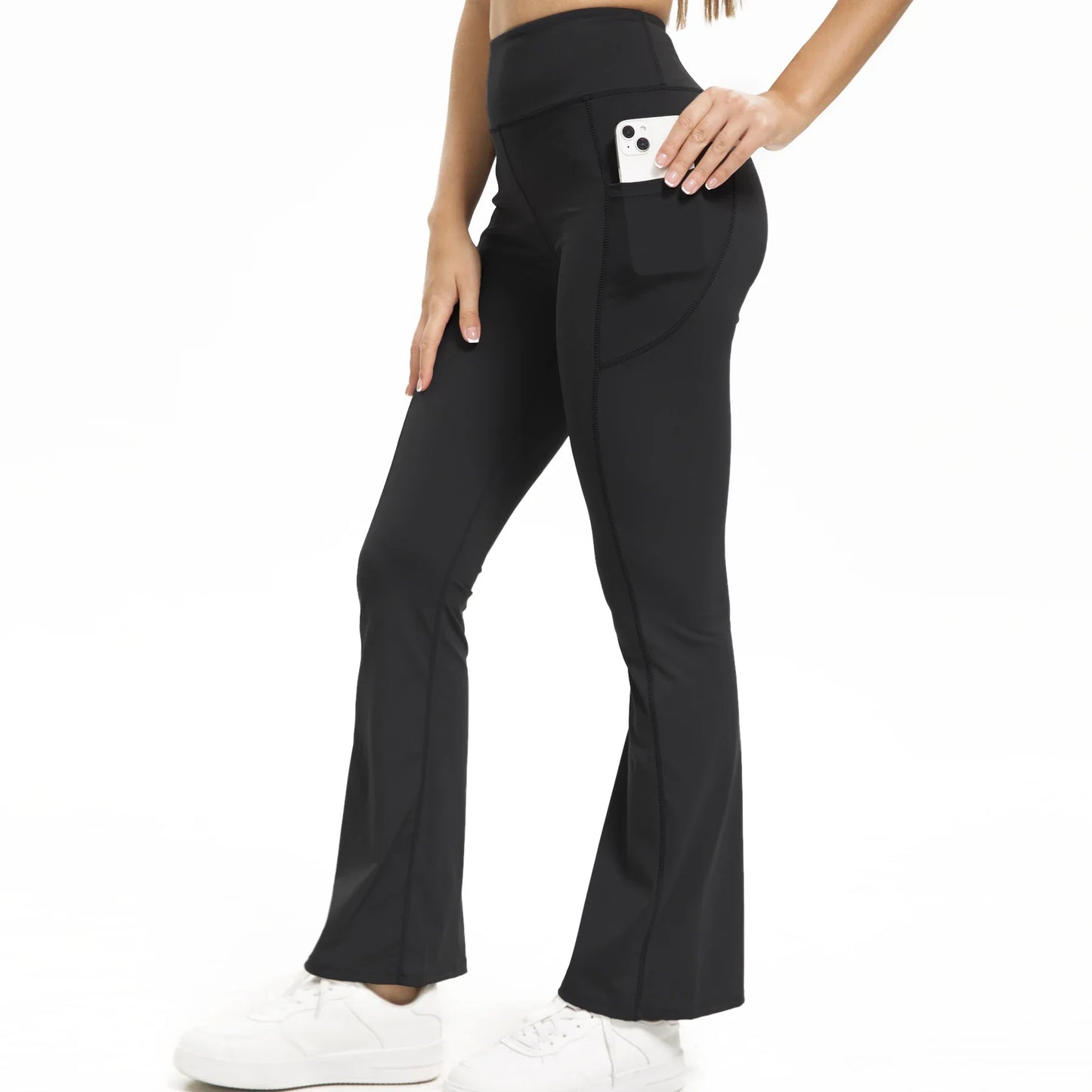 CN Guangdong Bootcut Yoga Pants With Pockets For Women