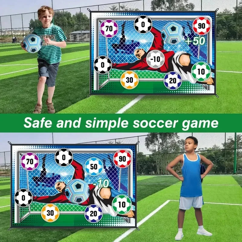 Soccer Game Mat Set for Kids Outdoor Indoor Fun