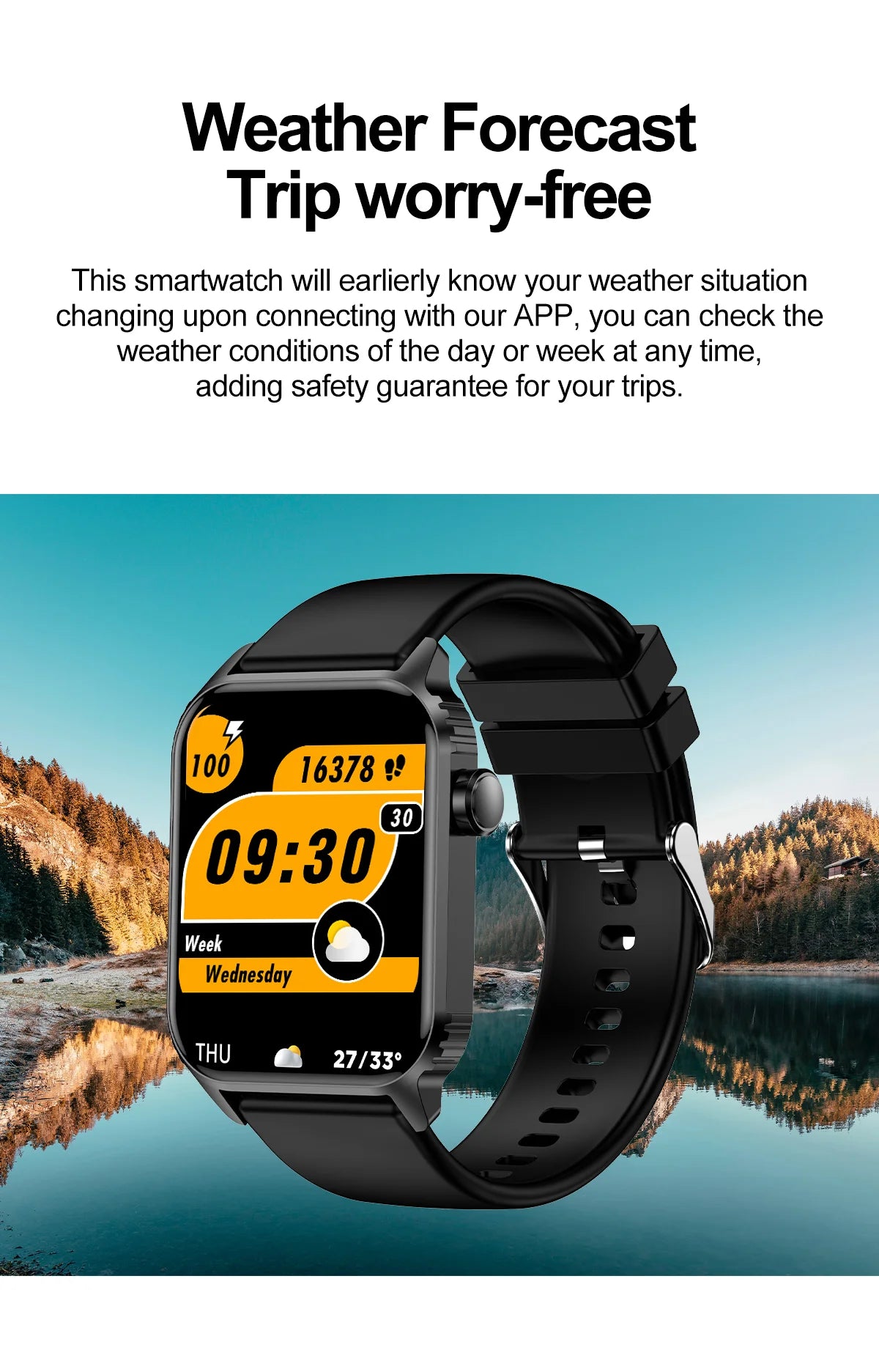 Nerunsa TG08 Smartwatch Fitness Tracker With 100 Modes