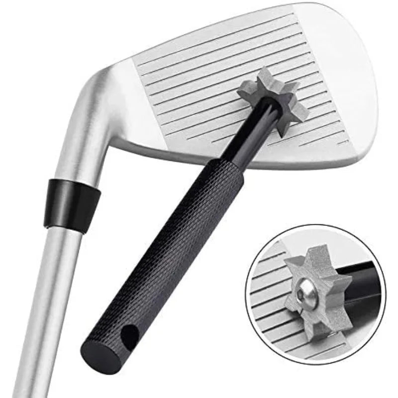 Golf Club Cleaning Kit with Groove Sharpener and Brush Tool