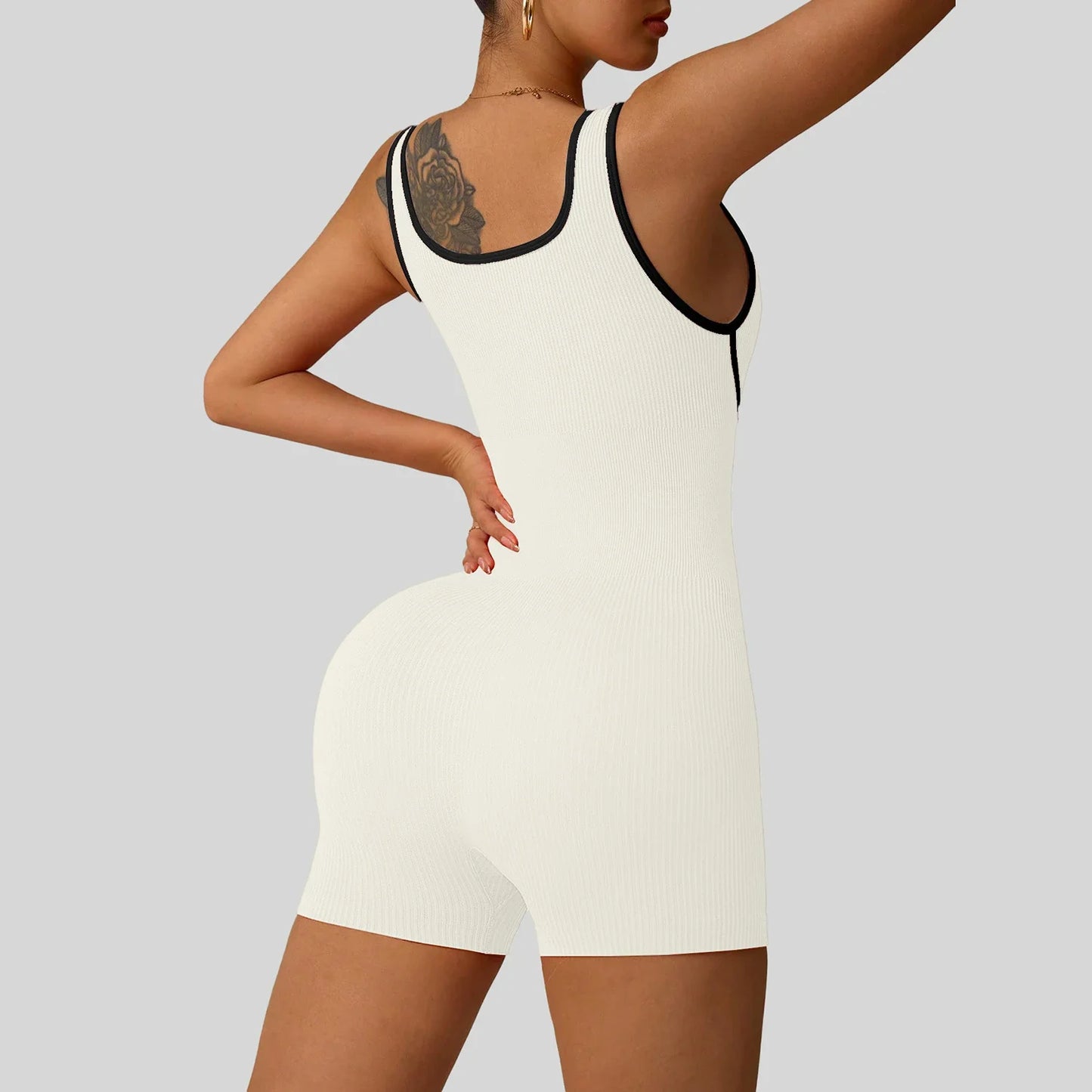 DPSTGYMCN Shockproof Yoga Bodysuit Seamless Sculpting