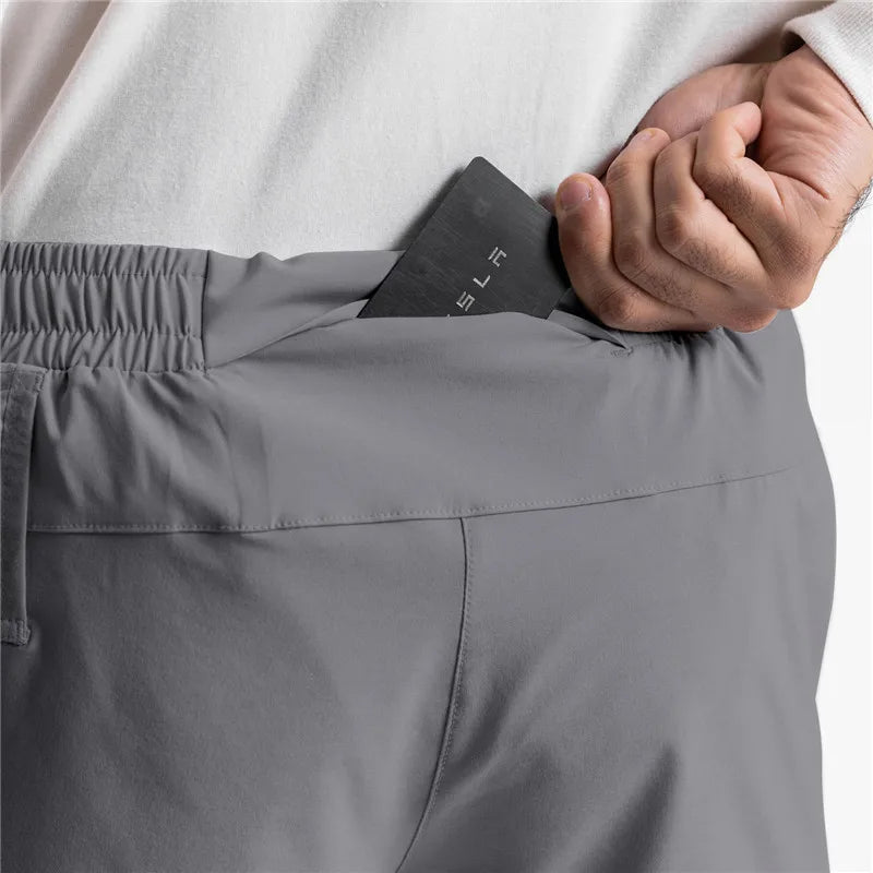 GENDAWAYCN Men Running Shorts Quick Dry Fitness Gym