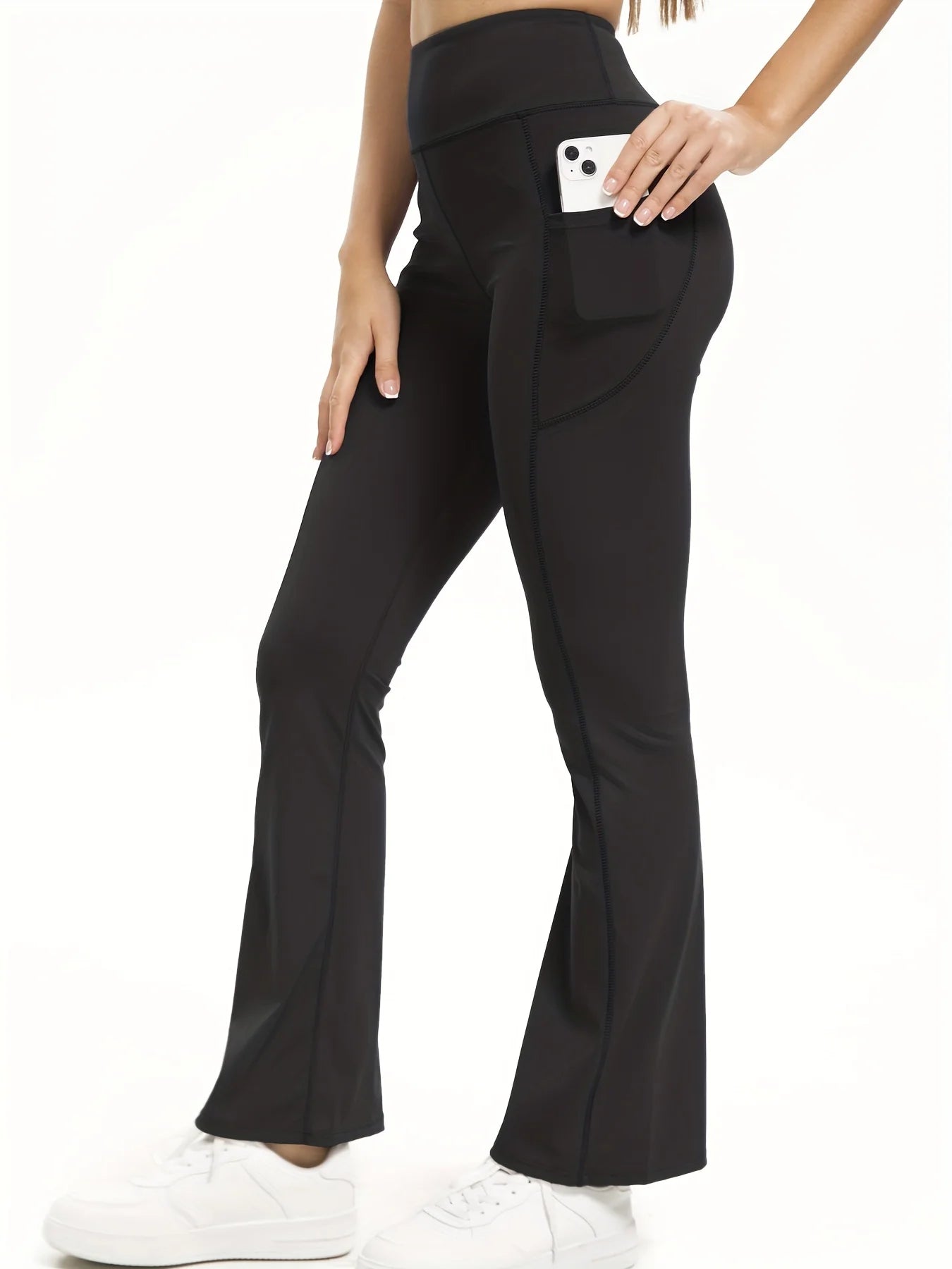 CN Guangdong Bootcut Yoga Pants With Pockets For Women