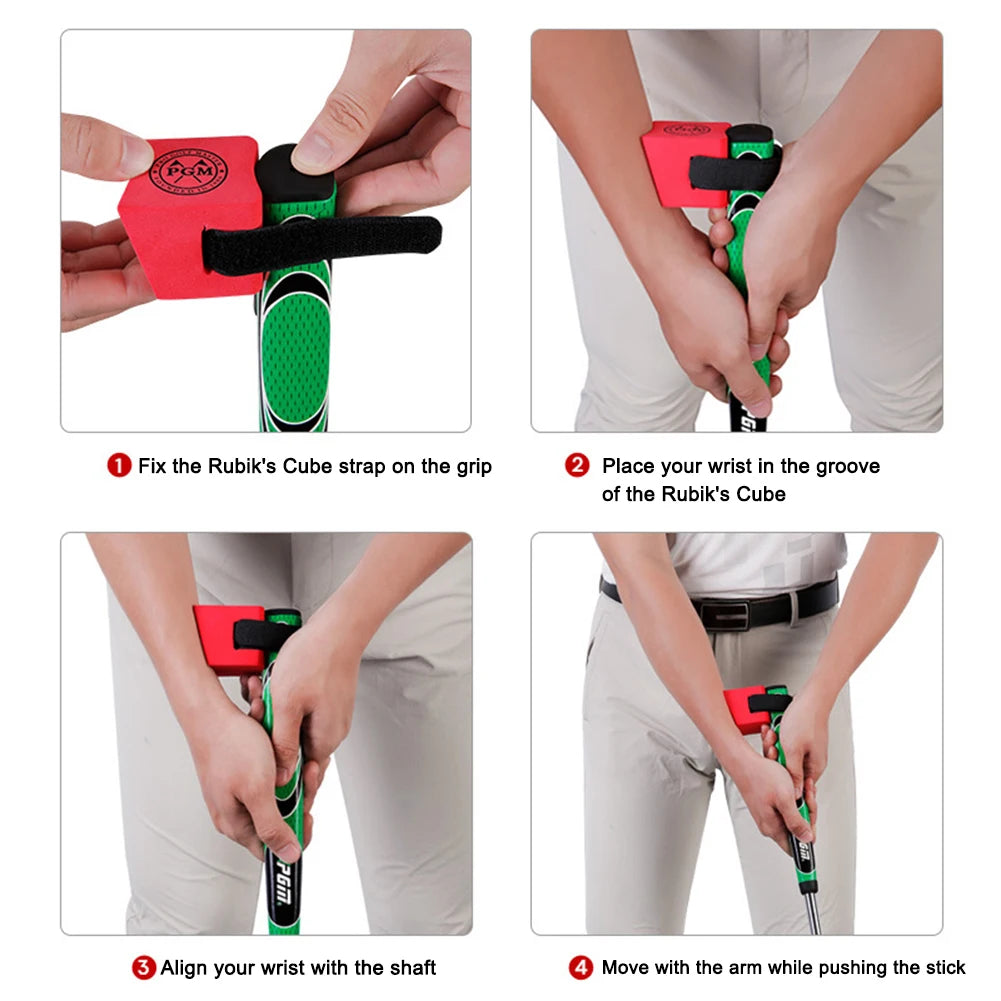 Golf Putter Cube EVA Sponge Golf Putting Trainer Stabilizing Wrist Angle Putter Training Tool Beginners Equipment Pose Corrector
