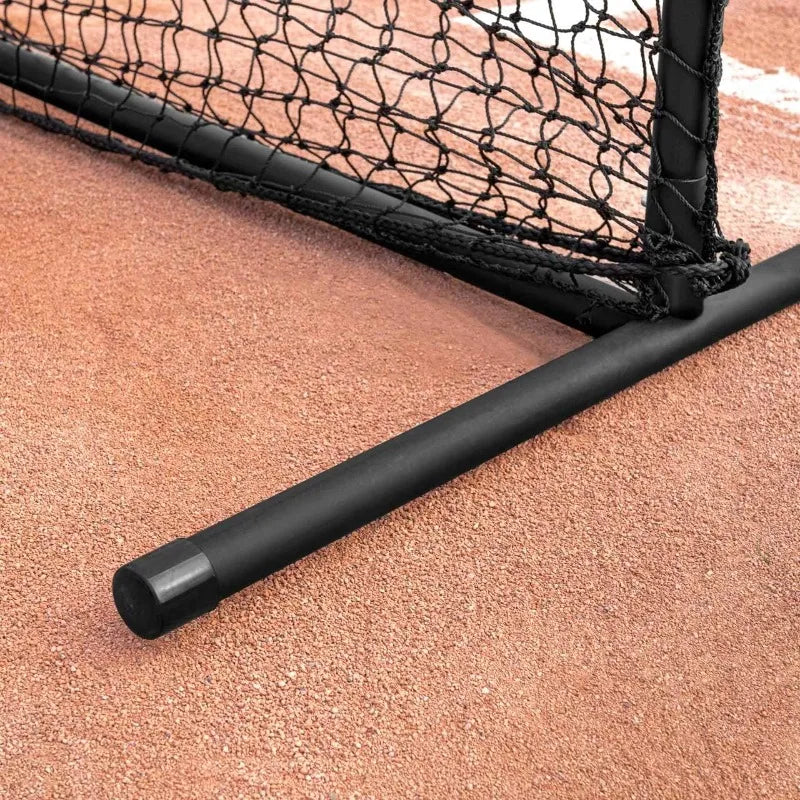FORTRESS Pitching Screen – Perfect Net & Batting Technique for Pitchers Softball & Baseball - Out Through Net [7ft x 7ft]
