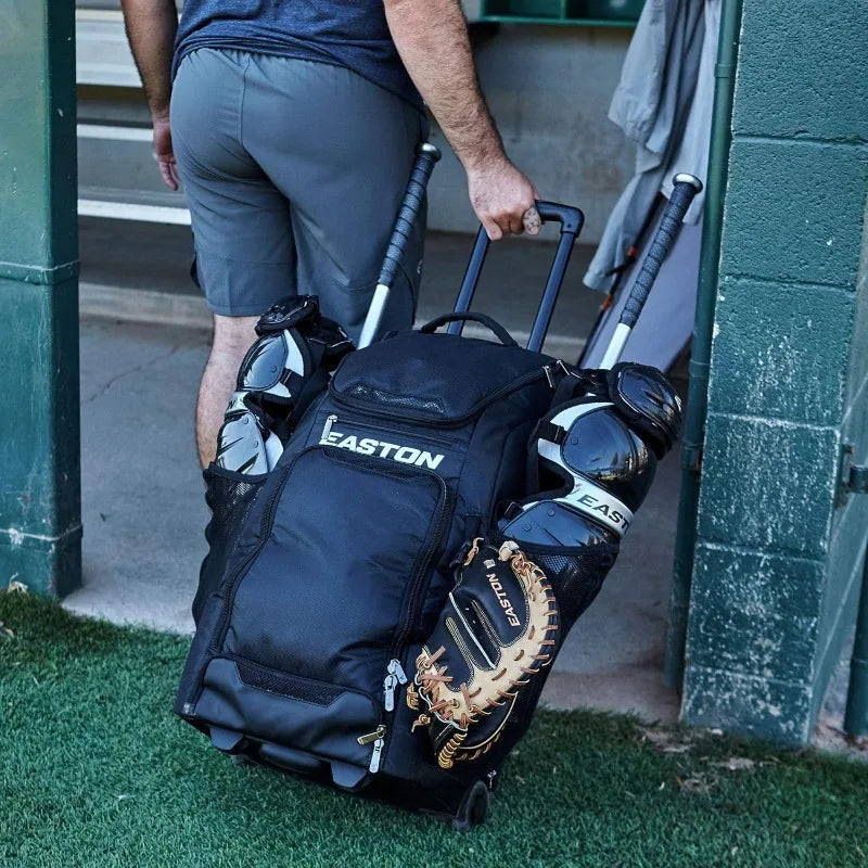 Easton | Catcher's Wheeled Bag Series | Baseball & Softball | Multiple Styles,Dual Sport Edition (Baseball/Softball)