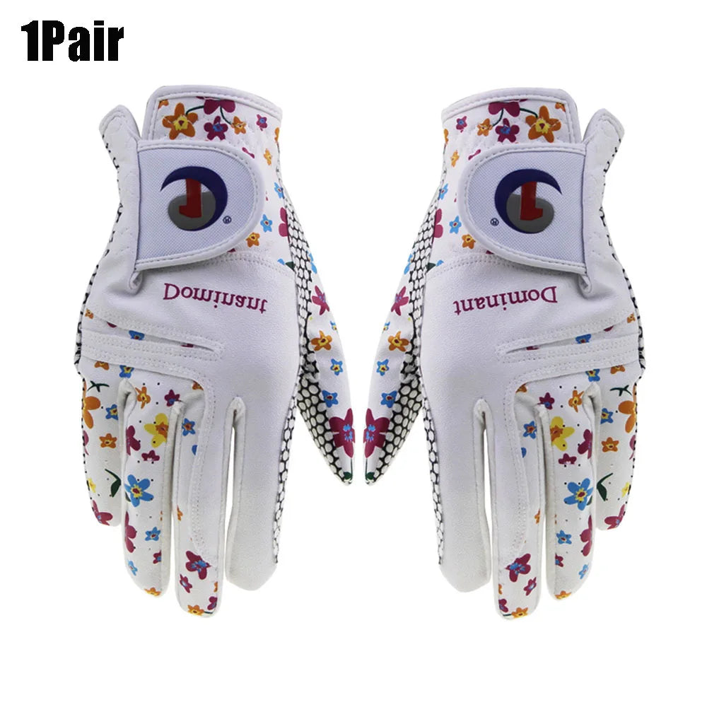 Women’s Floral Golf Gloves for Summer Play and Comfort