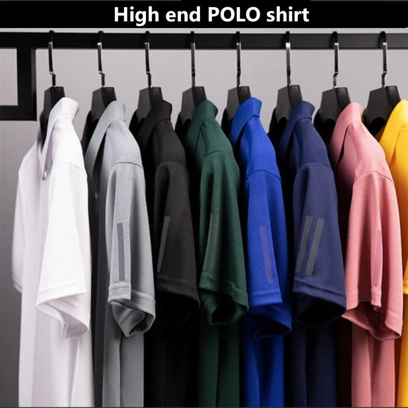 Luxury Quick-Drying Golf Polo Shirt for Men
