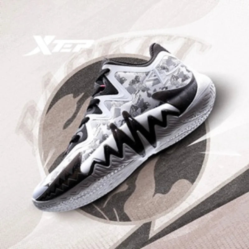 Xtep Basketball Shoes For Men 2024 Winter Sports Shoes Comfortable Breathable Soft Cushion Universal Sneakers 876419120004