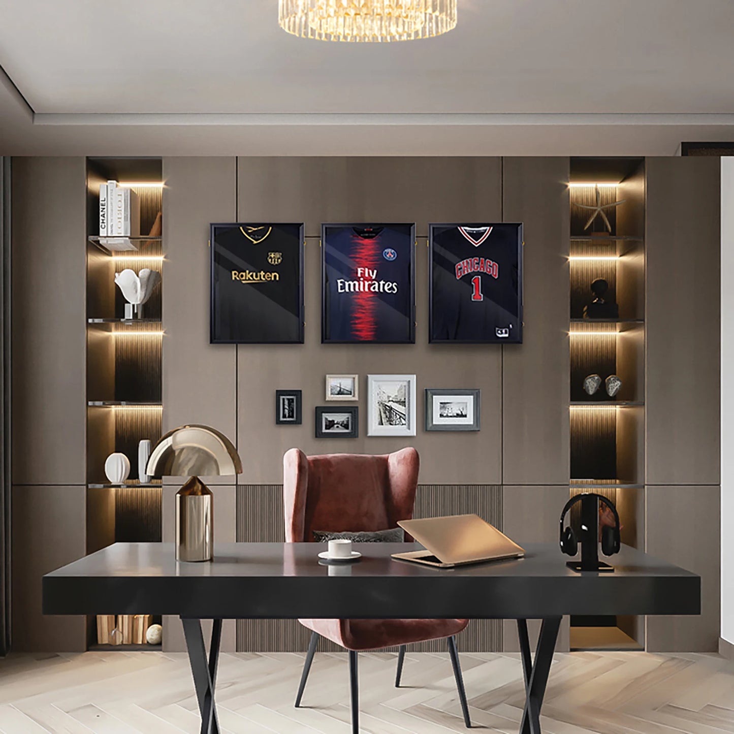 Shirt Display Frame with UV Resistant Acrylic and Hanger